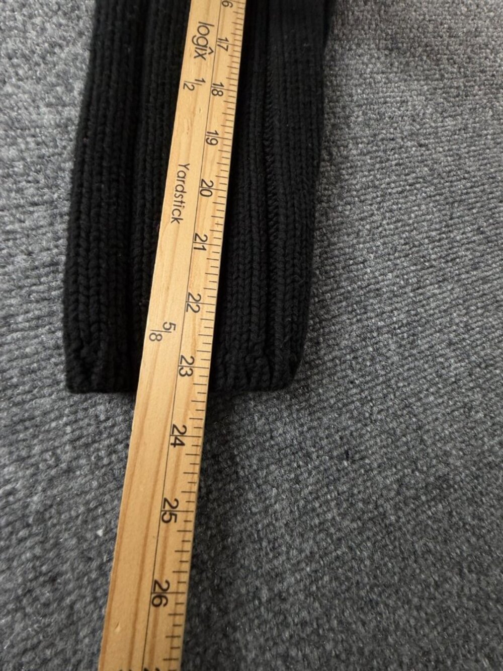 Ralph Lauren USA Flag Sweater Women Large Black Cotton Ribbed Knit Stretch Crew - Picture 8 of 13